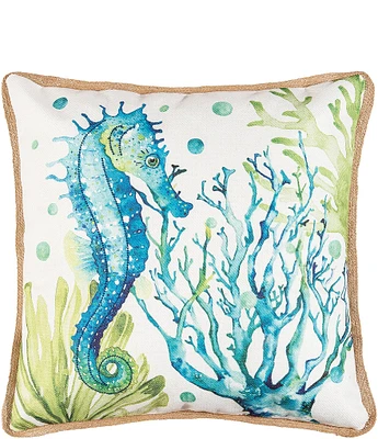 C&F Home Seahorse Life Embroidered Throw Pillow