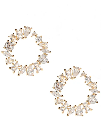 C by Cezanne CZ C Hoop Earrings