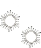 C by Cezanne CZ Pinwheel Drop Earrings