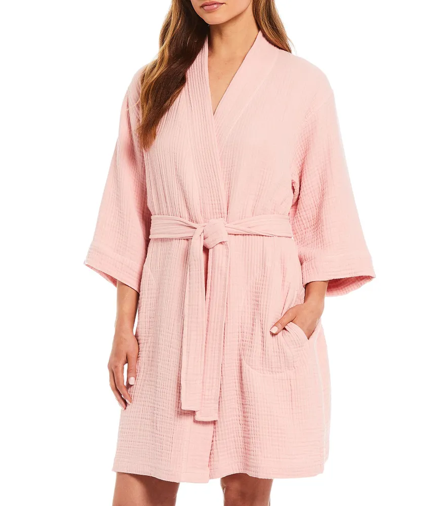 Sleep Sense Spa Essentials Cozy Organic Turkish Cotton Gauze Robe