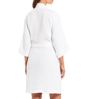 Sleep Sense Spa Essentials Cozy Organic Turkish Cotton Gauze Robe