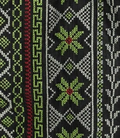 Calessa Embroidered Split V-Neck Short Sleeve Tunic