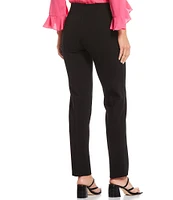 Calessa Petite Size 4-Way Stretch High Waisted Ponte Pants