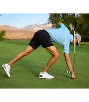 Callaway Big & Tall Allover Birdie Print Short Sleeve Polo Shirt