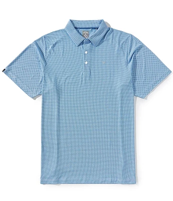 Callaway Big & Tall Chevron Foulard Print Short Sleeve Golf Polo Shirt