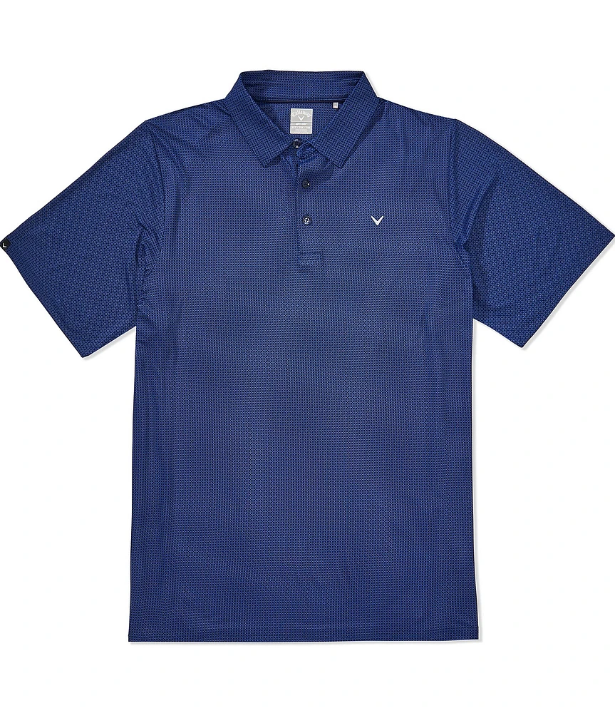 Callaway Big & Tall Chevron Foulard Print Short Sleeve Golf Polo Shirt