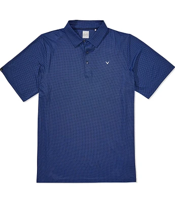 Callaway Big & Tall Chevron Foulard Print Short Sleeve Golf Polo Shirt