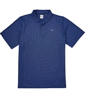 Callaway Big & Tall Chevron Foulard Print Short Sleeve Golf Polo Shirt