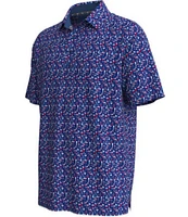 Callaway Big & Tall Cocktail Print Short Sleeve Polo Shirt