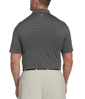 Callaway Big & Tall Fine Line Stripe Stretch Short Sleeve Polo Shirt