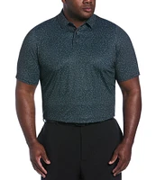 Callaway Big & Tall Micro Floral Performance Stretch Short Sleeve Polo Shirt