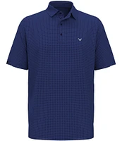 Callaway Chevron Foulard Print Short Sleeve Golf Polo Shirt