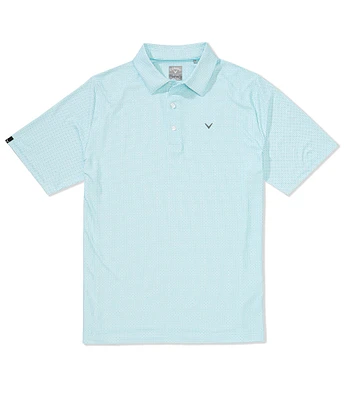 Callaway Chevron Foulard Print Short Sleeve Golf Polo Shirt