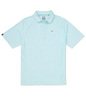Callaway Chevron Foulard Print Short Sleeve Golf Polo Shirt
