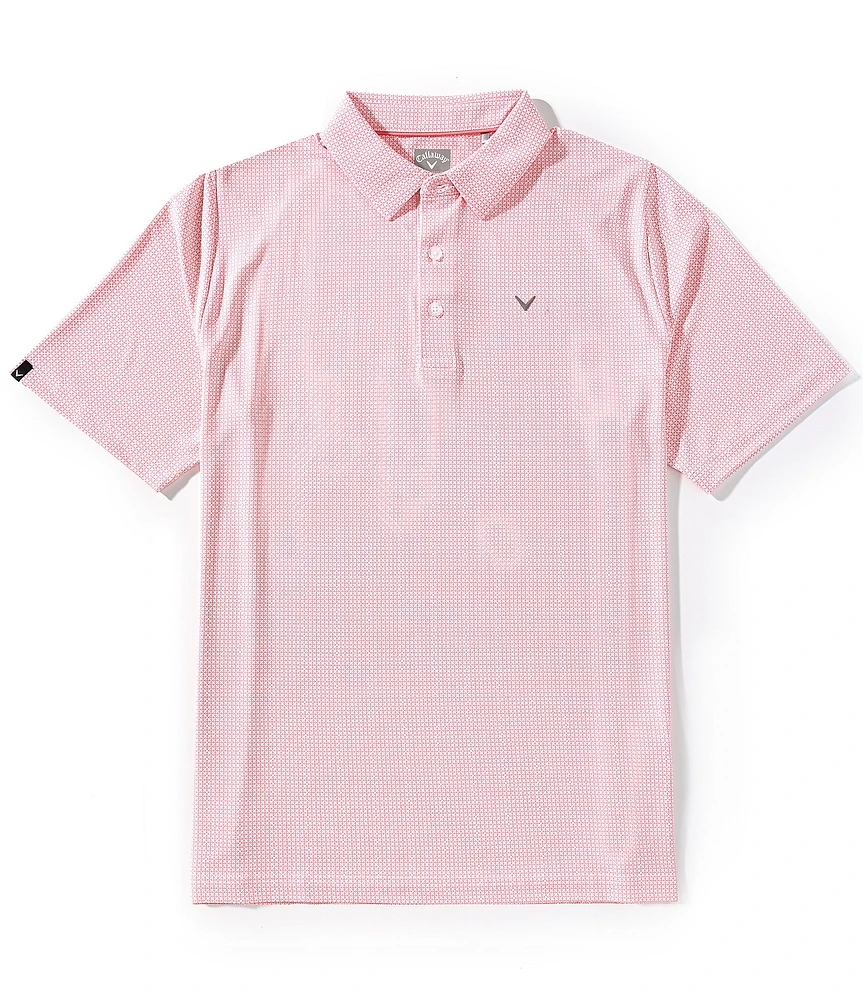Callaway Chevron Foulard Print Short Sleeve Golf Polo Shirt