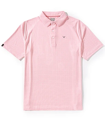 Callaway Chevron Foulard Print Short Sleeve Golf Polo Shirt