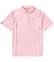 Callaway Chevron Foulard Print Short Sleeve Golf Polo Shirt