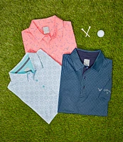 Callaway Chevron Printed Short Sleeve Golf Polo Shirt