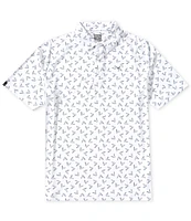 Callaway Chevron Printed Short Sleeve Golf Polo Shirt