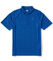 Callaway Chevron Printed Short Sleeve Golf Polo Shirt