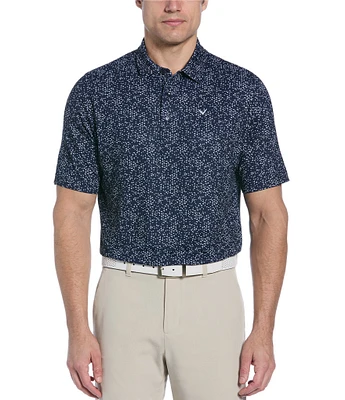 Callaway Chevron Printed Short Sleeve Polo Shirt