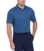 Callaway Chevron Printed Short Sleeve Twill Golf Polo Shirt