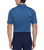 Callaway Chevron Printed Short Sleeve Twill Golf Polo Shirt