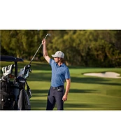 Callaway Chevron Printed Short Sleeve Twill Golf Polo Shirt