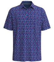 Callaway Cocktail Print Short Sleeve Polo Shirt