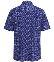 Callaway Cocktail Print Short Sleeve Polo Shirt