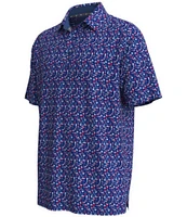 Callaway Cocktail Print Short Sleeve Polo Shirt