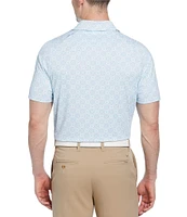 Callaway Foulard Print Performance Stretch Short Sleeve Polo Shirt