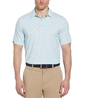 Callaway Foulard Print Performance Stretch Short Sleeve Polo Shirt