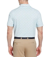 Callaway Foulard Print Performance Stretch Short Sleeve Polo Shirt