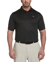 Callaway Golf Big & Tall Solid Swing Tech™ Stretch Short-Sleeve Polo Shirt