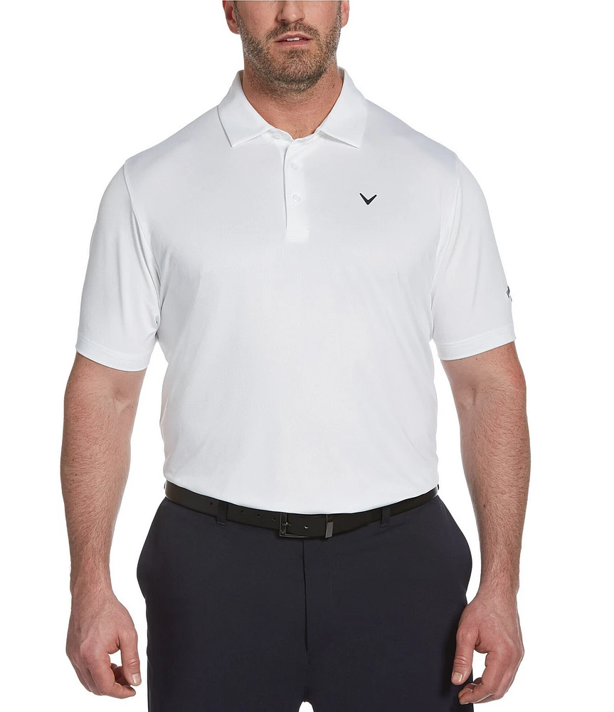 Callaway Golf Big & Tall Solid Swing Tech™ Stretch Short-Sleeve Polo Shirt