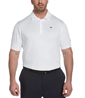 Callaway Golf Big & Tall Solid Swing Tech™ Stretch Short-Sleeve Polo Shirt