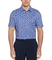 Callaway Novelty Crab Printed Short Sleeve Golf Polo Shirt