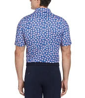 Callaway Novelty Crab Printed Short Sleeve Golf Polo Shirt