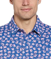 Callaway Novelty Crab Printed Short Sleeve Golf Polo Shirt