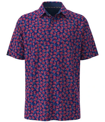 Callaway Novelty Crab Printed Short Sleeve Golf Polo Shirt