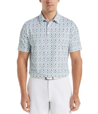 Callaway Short Sleeve Novelty Print Golf Polo Shirt