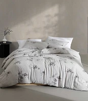 Calvin Klein Aquarelle Floral Printed Melange Gauze Comforter Mini Set