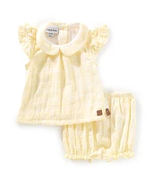 Calvin Klein Baby Girls Newborn-6 Months Flutter-Sleeve A-Line Dress