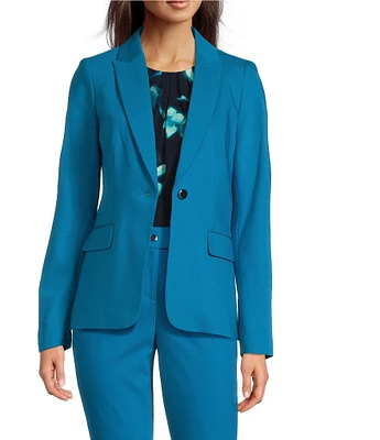Calvin Klein Cotton Blend 1-Button Jacket
