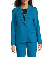 Calvin Klein Cotton Blend 1-Button Jacket