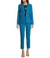 Calvin Klein Cotton Blend 1-Button Jacket