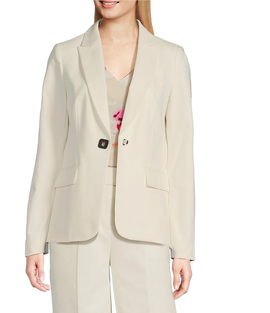 Calvin Klein Cotton Blend 1-Button Jacket