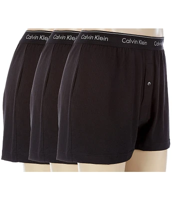 Calvin Klein Cotton Classic Solid Knit Boxers 3-Pack