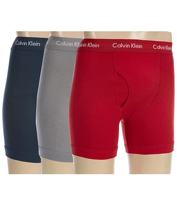 Calvin Klein Cotton Stretch Solid Boxer Briefs 3-Pack